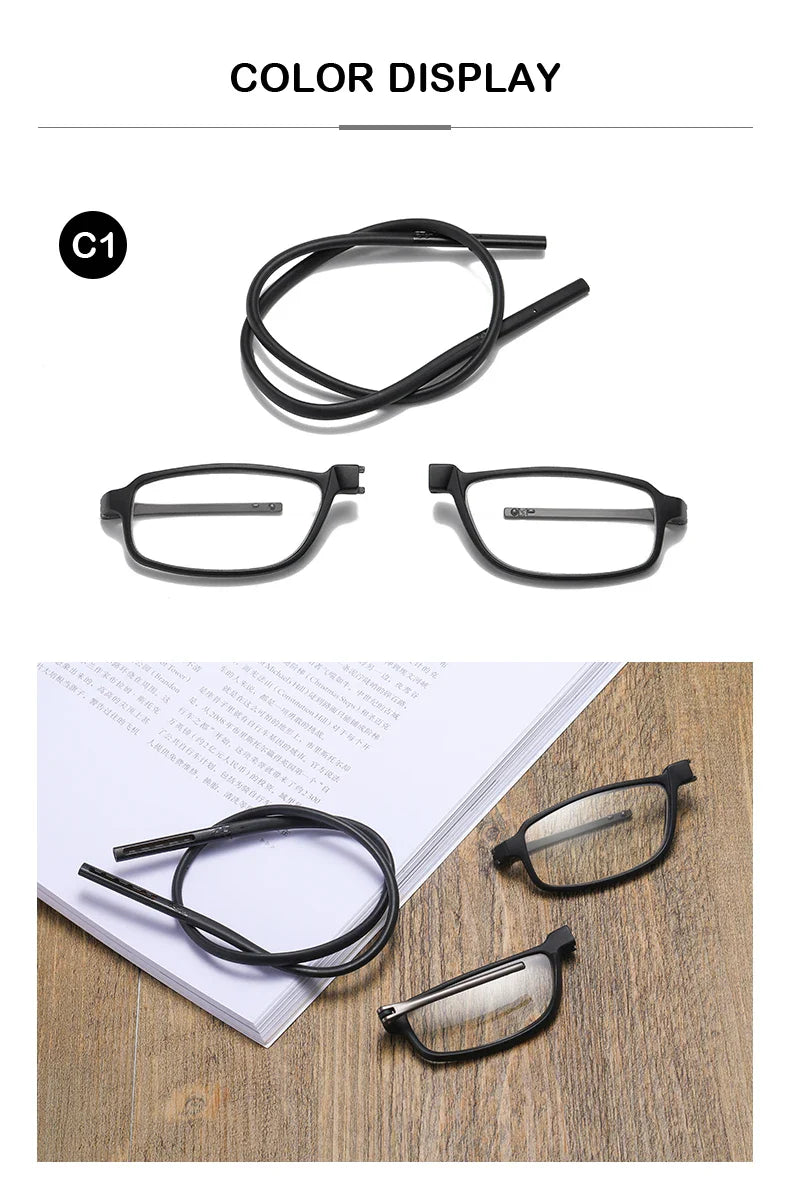 DML Ultralight Reading Men Women Glasses Hanging Stretch Anti-fatigue Presbyopia Unisex Glasses Diopter +1.5+3.5