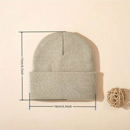 4pcs Winter Warm Knitted Baby Hat Knit Cuffed Beanie for Boys and Girls