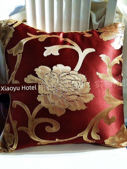 Luxury Hotel Room Removable and Washable Pillow Bed Cushion Cover & Bed Runners