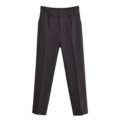 Women's Pencil Trousers High Waist Slimming Long Pants