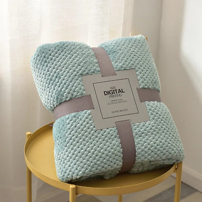 Baby Blanket Soft Fleece Infant Thick Quilt Wrap Warm Blanket