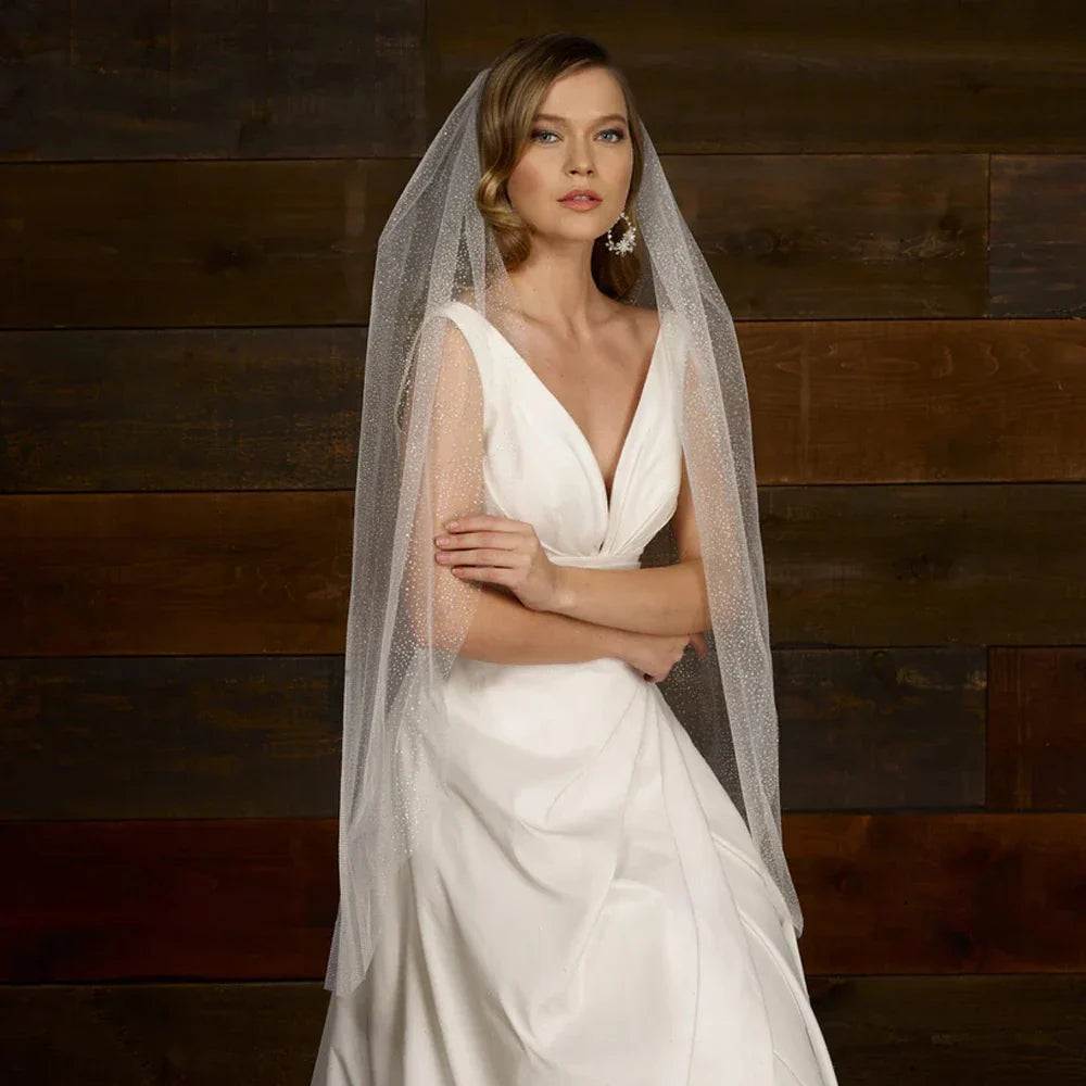 Luxury Cathedral Sparking Glitter Wedding Bridal Veil Long 3M/5M