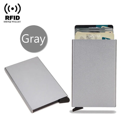 Credit Card Holder Thin Slim Metal