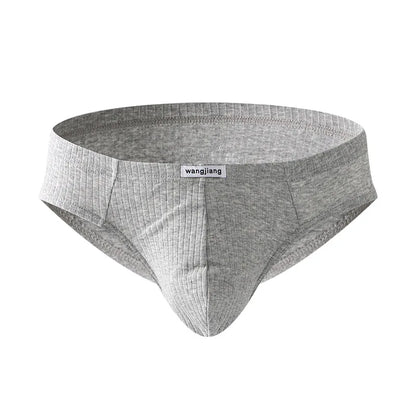 Soft Cotton Briefs Men Sexy Pouch Underwear Sweat Absorption Underpants Breathable