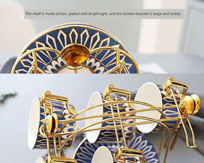 Luxury Gold Plated Ceramic Dinnerware
