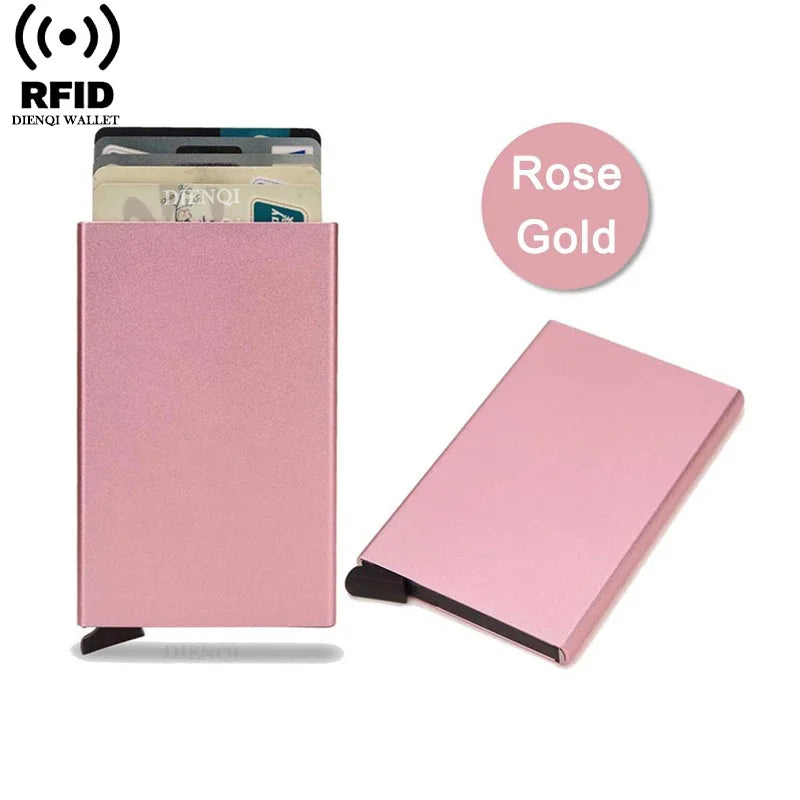 Credit Card Holder Thin Slim Metal