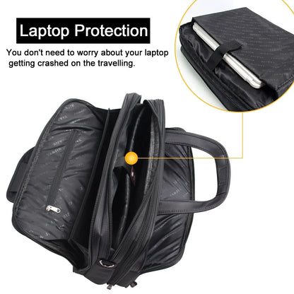 Large Capacity Business Briefcase in three sizes 15.6 inch, 17 inch & 19 inches