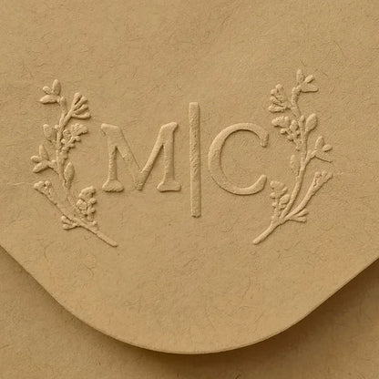 Custom Initials Embosser stamp,Book Embosser Personalized Wedding Embossing Stamp, Address Stamp, Form the Library Embosser