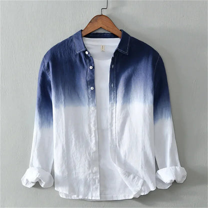 Spring and Autumn Casual Collar Shirt Long Sleeve 3D Printed Light Color XS-6XL