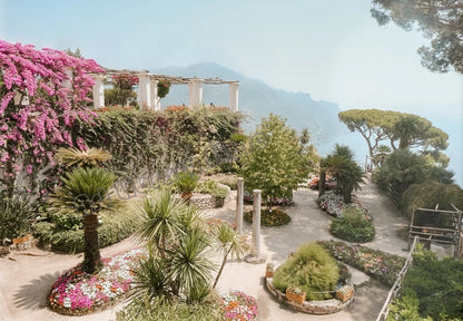 Italian coast printed canvas