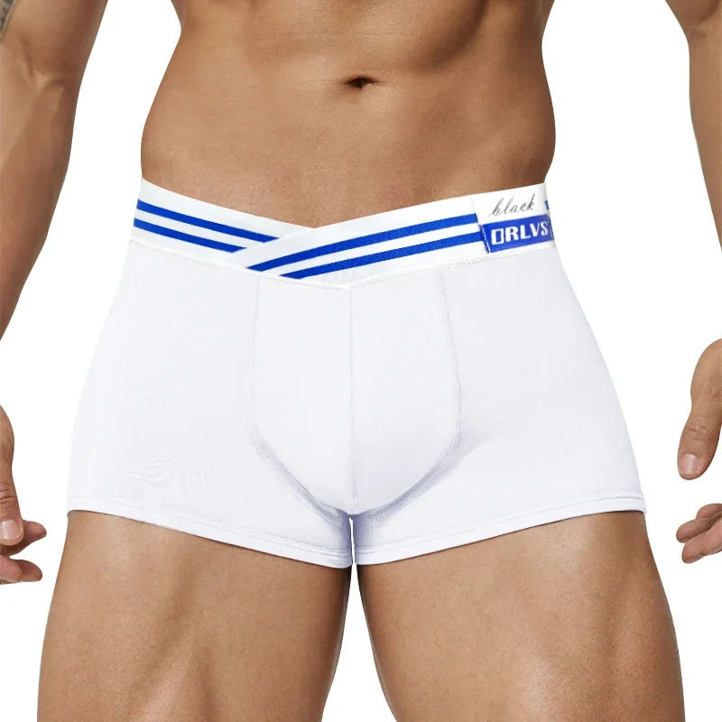 Men's Boxers Breathable Soft Low Waist Seamless High Stretch Underwear for Daily Comfort and Fashion