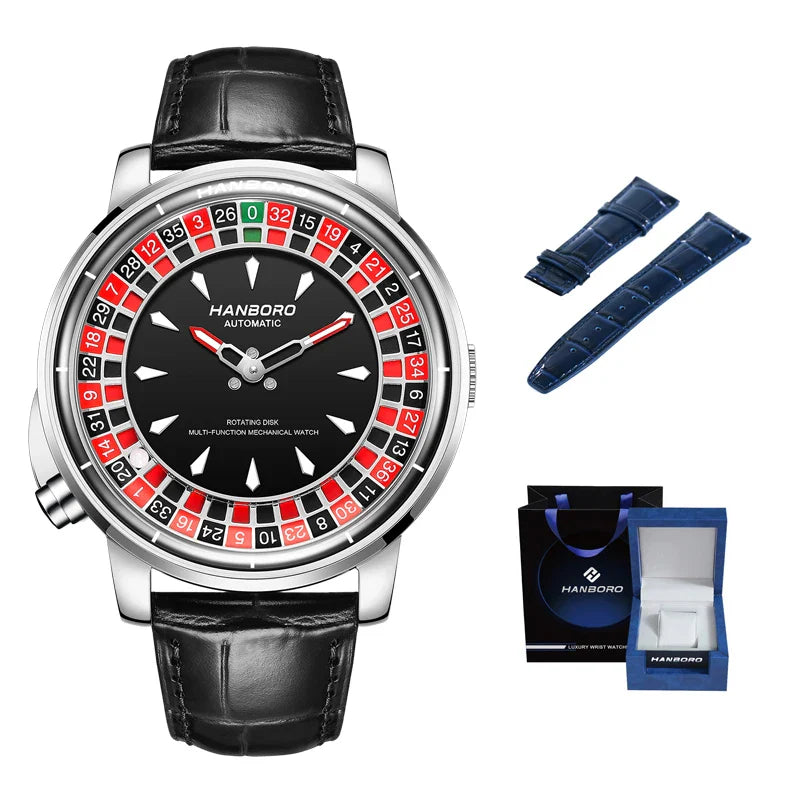 Men's fully automatic mechanical watch roulette wheel