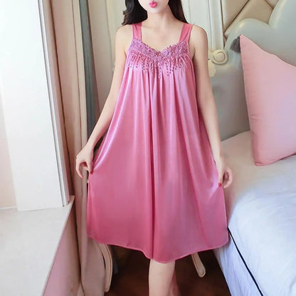 Women Summer Pajama Night Dress Comfortable Gown