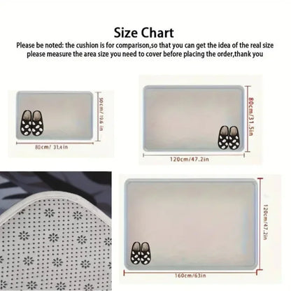 3D Optical Illusion Cat Round Hole Door Mat Home Absorbent Anti-slip Carpet Living Room Bed Bathroom Doorway Decor Rug