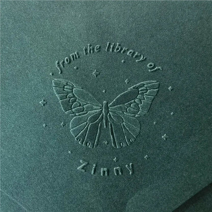 Custom Initials Embosser stamp,Book Embosser Personalized Wedding Embossing Stamp, Address Stamp, Form the Library Embosser