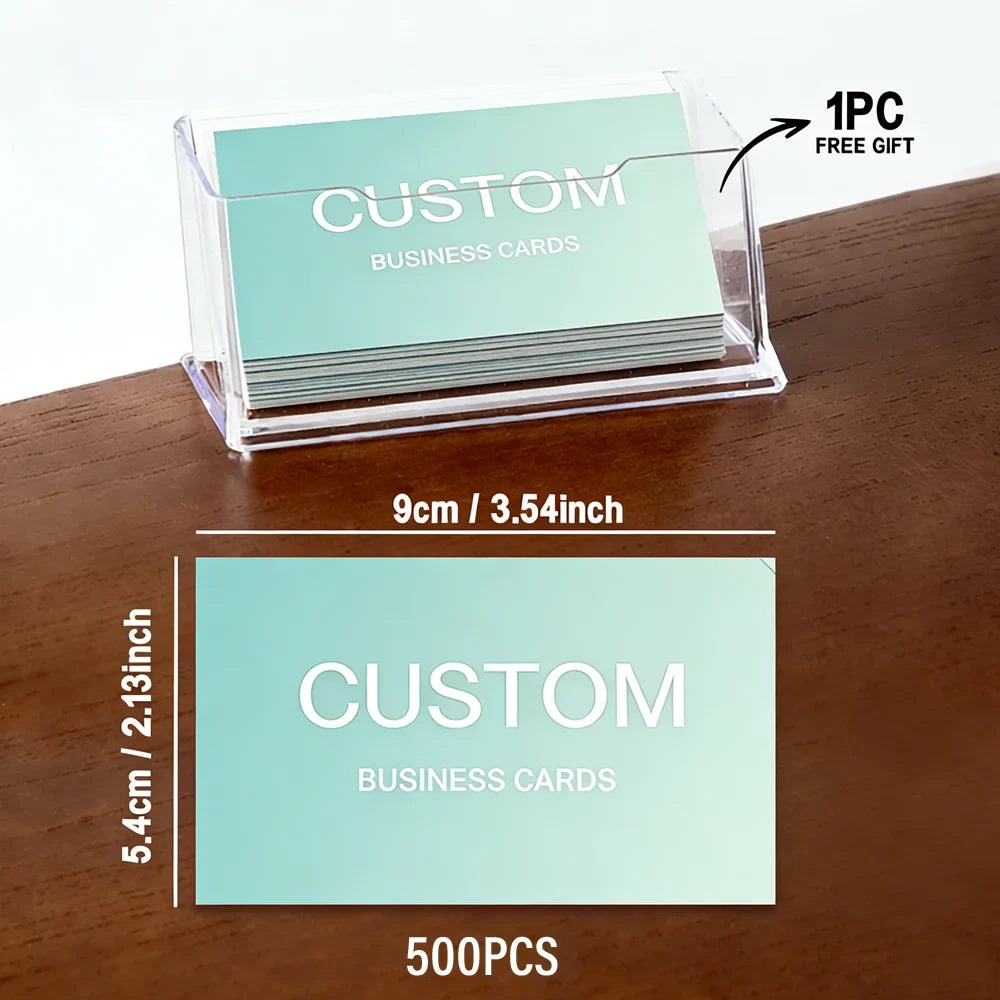 200pcs, Custom Business Cards/Cards, Business Cards, Desktop Business Cards, Thank You Cards, Business Cards, Waterproof Surface