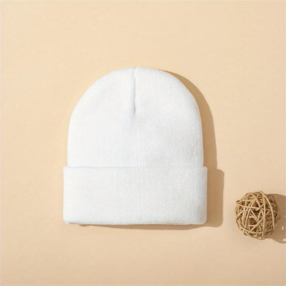 4pcs Winter Warm Knitted Baby Hat Knit Cuffed Beanie for Boys and Girls