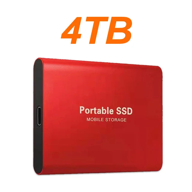16TB Large Capacity External Hard Drive Quiet Operation Mobile Storage SSD USB3.2 Type-C High Speed Solid Stae Disk For PC MAC