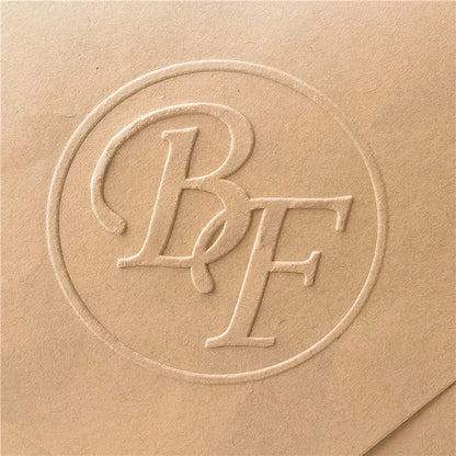 Custom Initials Embosser stamp,Book Embosser Personalized Wedding Embossing Stamp, Address Stamp, Form the Library Embosser