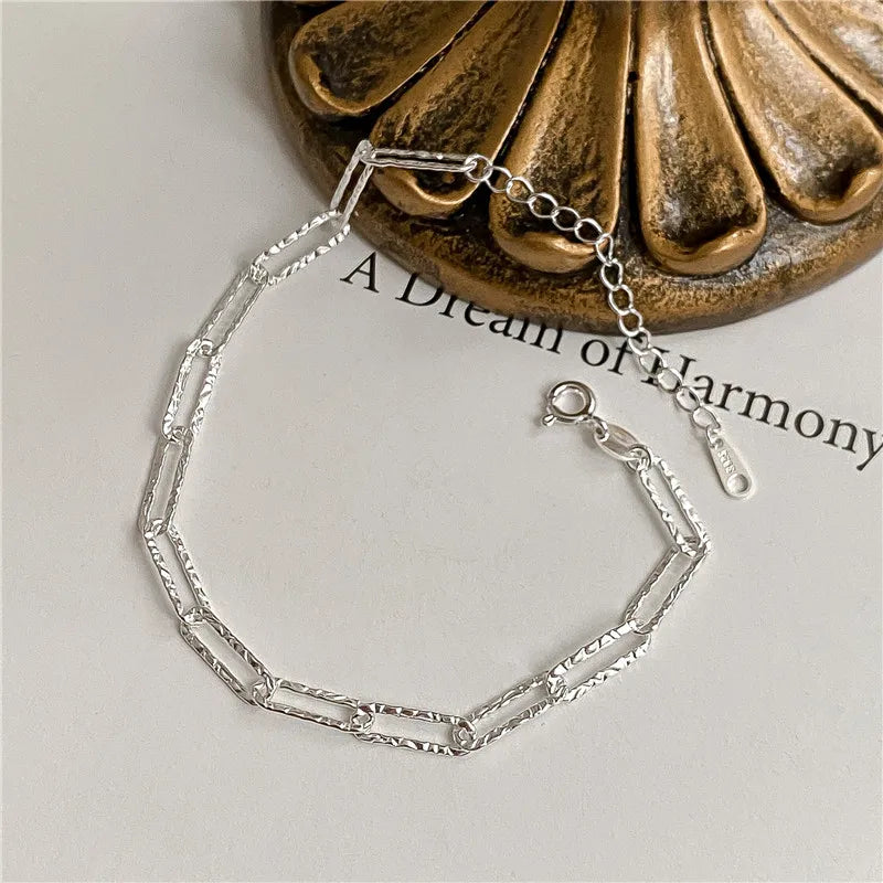 Luxury 925 Sterling Silver Adjustable Star Beaded Bracelets For Women