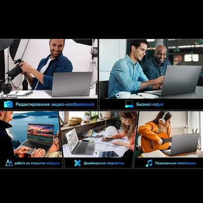 QMDZ 15.6" Laptop Computer Intel Celeron N5095 Notebook PC 16GB 32GB Ram 128GB-2TB SSD Office Study PC Windows 11 1080P Laptops