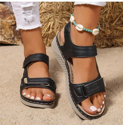 Women Summer Walking Sandals Shoes Wedge Non-Slip