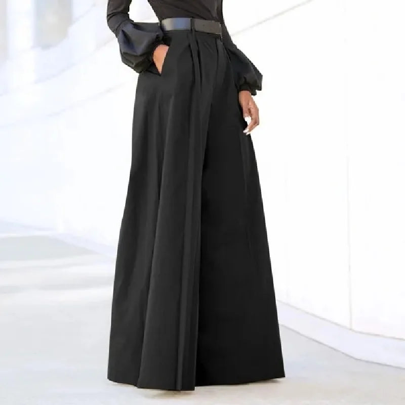 Women's Wide Leg Palazzo Pants Summer Printed Cropped Linen Comfy Baggy