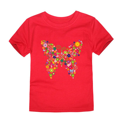 100% Cotton Toddler Girl T- Shirts