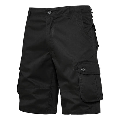 Men's Shorts Loose Large Size Multi-Pocket Overalls Summer Cotton Comfortable Short Pants Outdoor Casual Sports Beach Pants