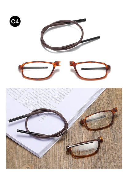 DML Ultralight Reading Men Women Glasses Hanging Stretch Anti-fatigue Presbyopia Unisex Glasses Diopter +1.5+3.5