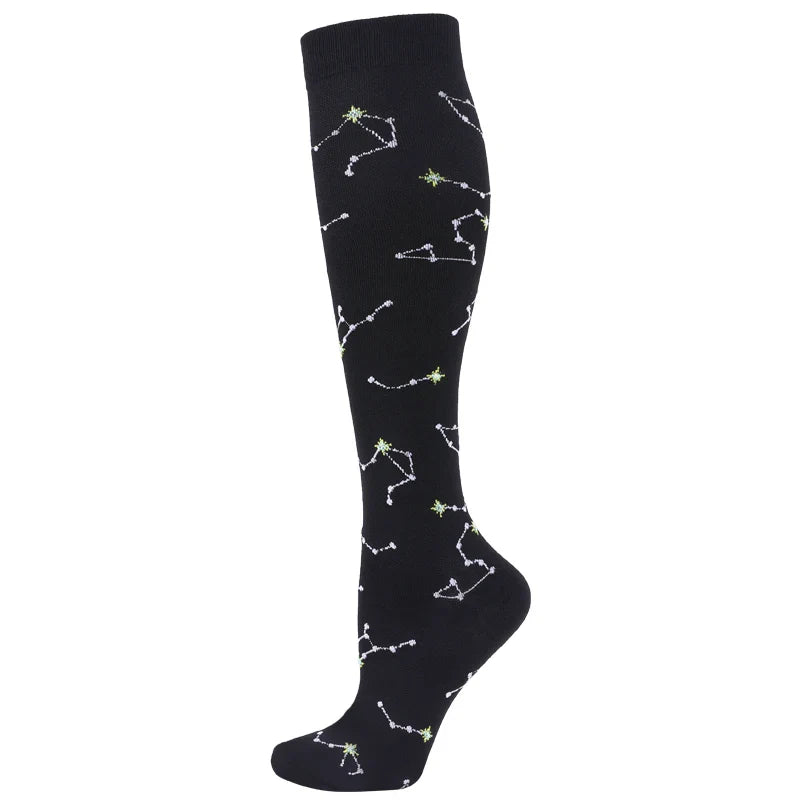 New Compression Socks Men Women Graduated 20-30 Mmhg Fit For Medical Edema Diabetes Varicose Veins, Running Compression Socks