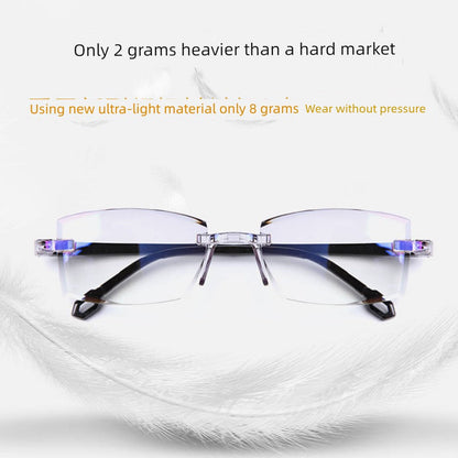 Fashion Blue Light Reading Glasses TR90 Light Anti-Radiation Men & Women Anti-Fatigue Presbyopic Glasses