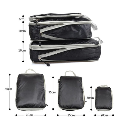 Foldable Compressible Waterproof Travel Storage Organizer Nylon Bags