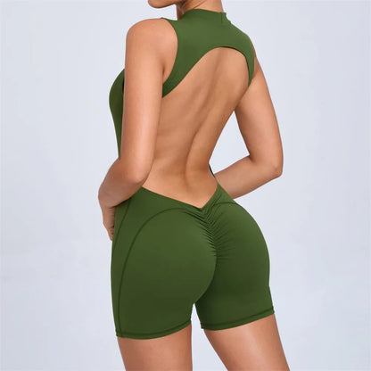 Women One-piece Sport Yoga Jumpsuit Workout Clothes