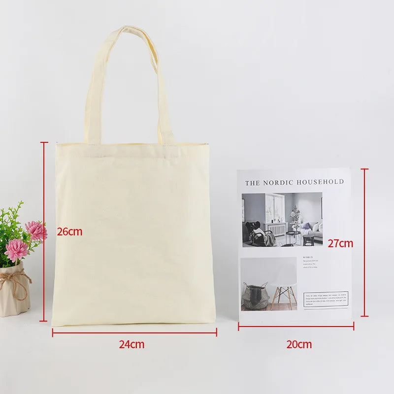 Bulk Wholesale 100pcs/Lot Reusable Cotton Bag Custom Canvas Shopping Tote Bags with Logo