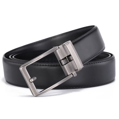 Men Luxury Buckle Genuine Leather Belt