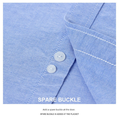 Casual Oxford Men's Short-Sleeved Dress Shirts