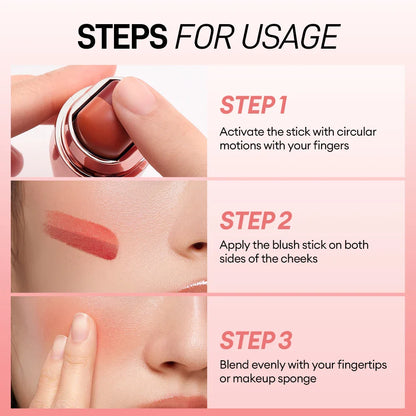 Makeup Multi-Stick 3-in-1 Lipstick Eye Cheek Smooth Light Longwear Cream