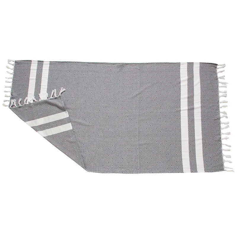 Turkish Beach Towel Oversized (40"x70") - Sand Free, Extra Large, Ultra Soft,Compact & Lightweight for TravelQuick Drying