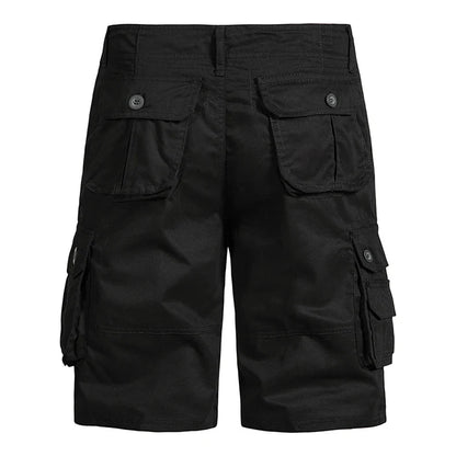 Men's Shorts Loose Large Size Multi-Pocket Overalls Summer Cotton Comfortable Short Pants Outdoor Casual Sports Beach Pants