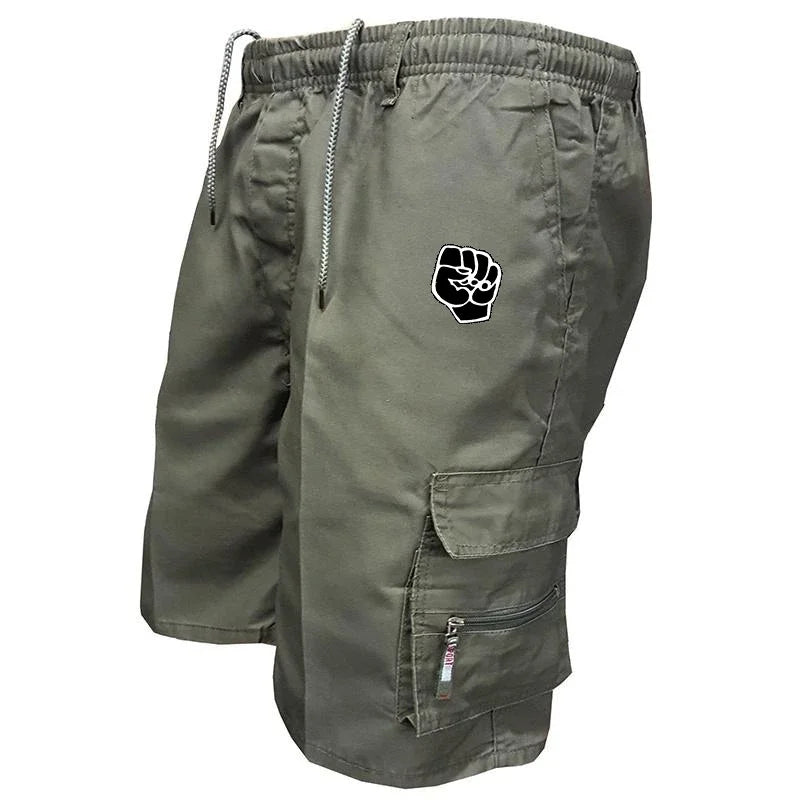 Men's Cargo Shorts Bermuda Cotton Multi-pocket Casual Outdoor Short Pants