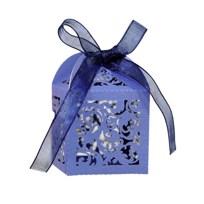 20/50Pcs Flower Vine Candy Boxes Wedding Favor Gift Packaging Box Sweet Bag With Ribbon Valentine's Day Birthday Party Supplies
