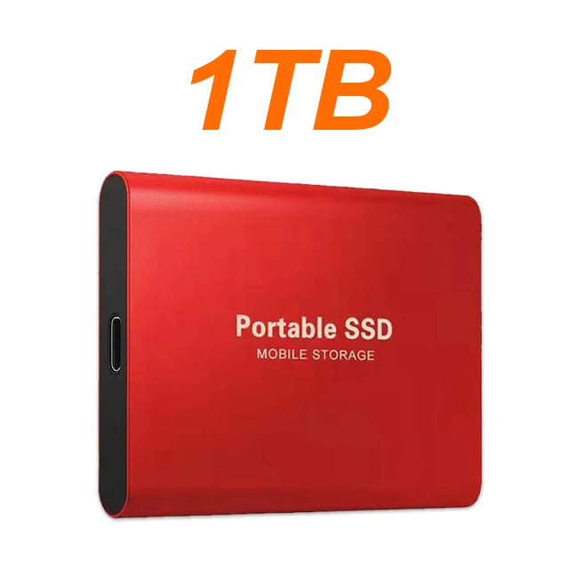 16TB Large Capacity External Hard Drive Quiet Operation Mobile Storage SSD USB3.2 Type-C High Speed Solid Stae Disk For PC MAC