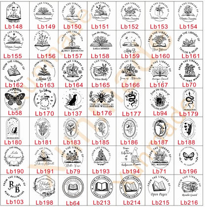 Custom Initials Embosser stamp,Book Embosser Personalized Wedding Embossing Stamp, Address Stamp, Form the Library Embosser