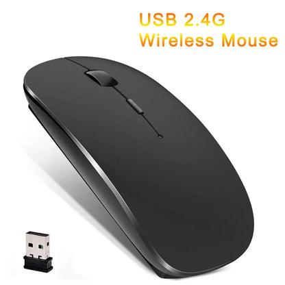 Keyboard Wireless Bluetooth 2.4G Rechargeable