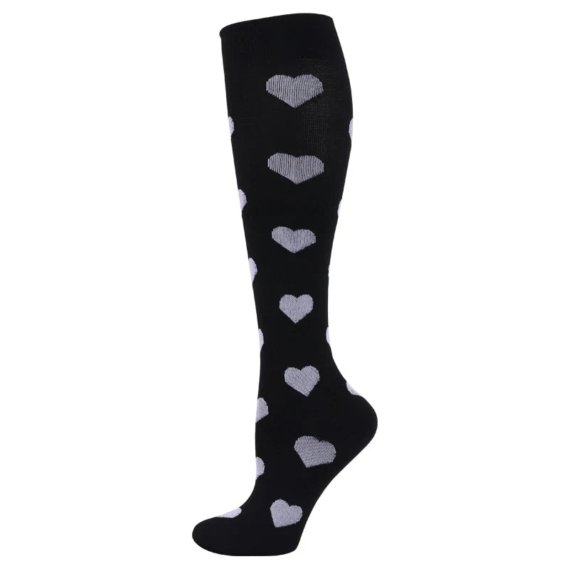 New Compression Socks Men Women Graduated 20-30 Mmhg Fit For Medical Edema Diabetes Varicose Veins, Running Compression Socks