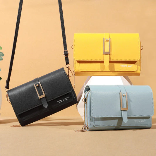Small Crossbody Shoulder Bag for Women with Soft Material Compact Size for Cells and Card Holder