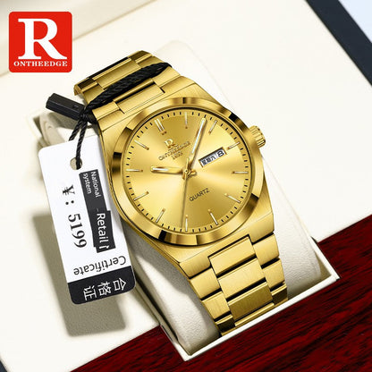 Super Player Genuine Automatic Swiss Green Waterproof Water Quartz Mechanical Watch