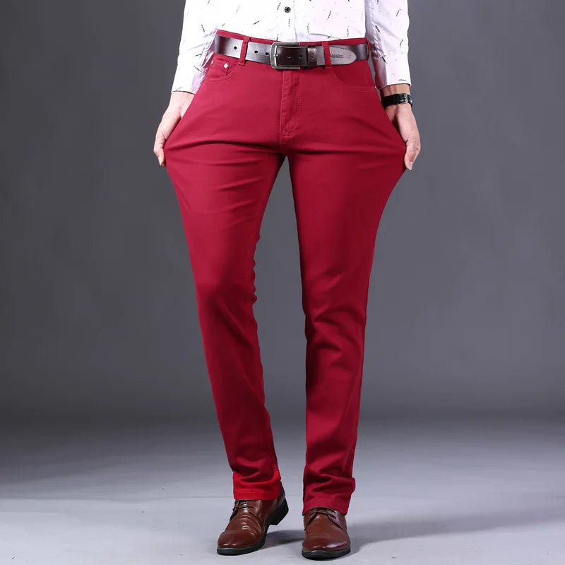 Fashion Straight Classic Fit Soft Male Jeans