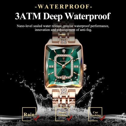 POEDAGAR Luxury Woman Watch Waterproof Wristwatch Stainless Steel Quartz